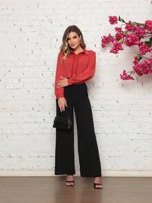 Women Blouses - Gỗ đỏ - Xem 5