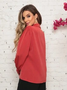 Women Blouses - Gỗ đỏ - Xem 3