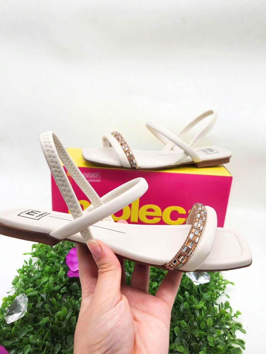 Women Flat Sandals - trắng - Xem 1