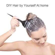 20 件套染发刷染发涂抹器适用于沙龙使用家庭 DIY 染发、黑色、美发工具、美发产品和配件适用于理发沙龙美容旅行必需品 - 黑色 - 查看 2