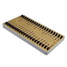 Tablero De Notas De Compras Duradero Reutilizable Con Lista De Comestibles De Metal - Modelo básico dorado - Ver 8