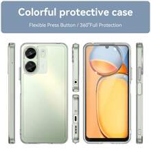 Apple Basic Phone Cases Flashy Colorful Luxury Phone Case Compatible With Redmi - Clear - View 2