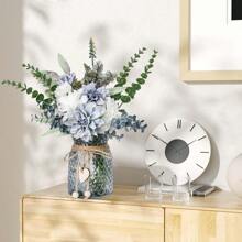 Artificial Flowers In Vases, Artificial Flowers In Vases, Centerpieces For Restaurant Dining Tables, Centerpieces For Table Flowers, Artificial Flowers In Vases, Kitchen Table Decorations, Coffee Table Decorations - Blue - View 8