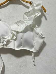 Women Tops - 白色 - 查看 4