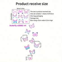 1pc Rainbow Clouds Colorful Electrostatic Window Stickers, Suncatcher Glass Window Stickers Home Decoration, Self-Adhesive Wall Stickers - Multicolor - View 8