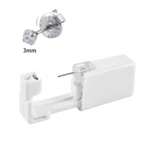 1PC Ear Piercing Kit Self Ear Piercing Gun, Disposable Selectable Ear Pearcings Kit Built In Flower 316 Stainless Steel Earring Studs Ear Piercing Gun Kit Tool - Silver - View 15