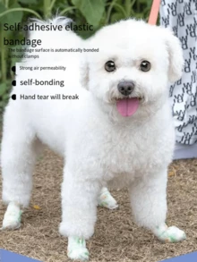 1pc Pet Dog Anti-Dirty Leg Guard Sticky Bandage For Outdoor Use - Multicolor - View 4