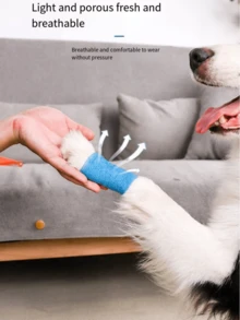 1pc Pet Dog Anti-Dirty Leg Guard Sticky Bandage For Outdoor Use - Multicolor - View 8