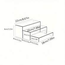 2Set U-Shape Clear Acrylic Display Stand Risers - Clear - View 2