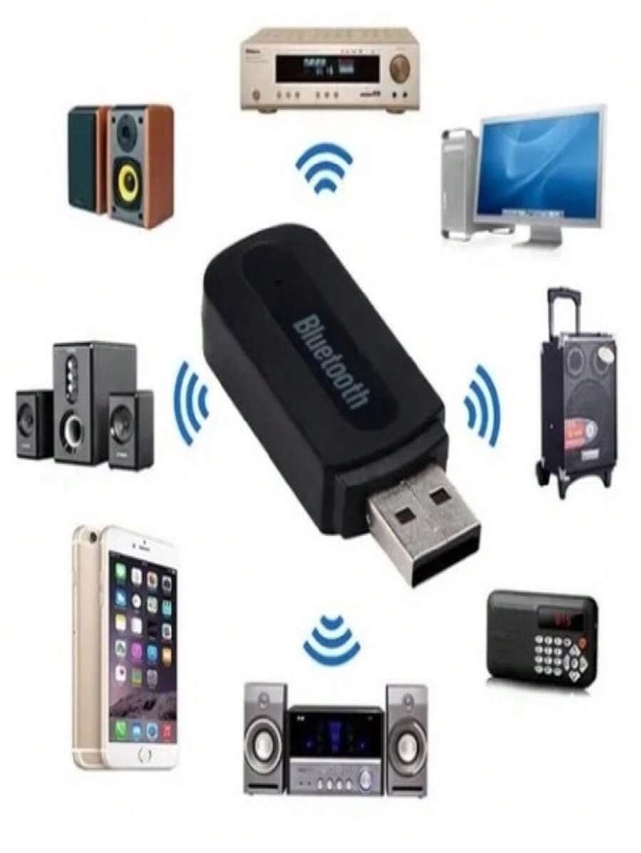 Adaptador Bluetooth Music Receiver - Preto - Visão 1
