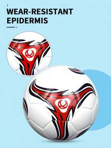 1 szt. Piłka nożna, wytrzymała, miękka i sprężysta - idealna do treningów, ćwiczeń, nadaje się do użytku wewnątrz i na zewnątrz na plażach, trawnikach, podwórkach i różnych powierzchniach.