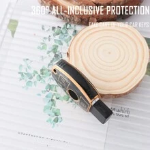 Tpu汽車鑰匙套附件,適用於奔馳a B C S類amg Gla Cla Glc W176 W221 W204 W205鑰匙鏈套裝 - 黑色 - 查看 5