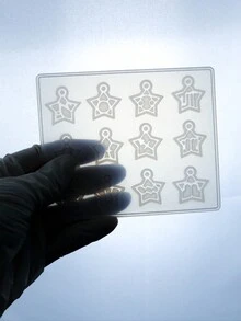 Diy水晶環氧樹脂吊墜模具,製作12星座吊墜的矽膠模具,項鍊吊飾模具