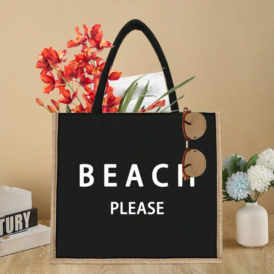 1 Túi tote màu đen đi biển, Túi quà cưới cá nhân cho phù dâu nữ, Túi trang điểm, Túi đựng đồ du lịch, Ví mỹ phẩm màu trơn, Túi trang điểm du lịch dung tích lớn: Hoàn hảo cho vẻ đẹp ngoài trời! Thích hợp cho đám cưới, sinh nhật, bãi biển và ngày lễ, đây là một món quà tuyệt vời cho gia đình và bạn bè. Là một chiếc túi lớn, thích hợp cho học sinh, sinh viên đi học trở lại và tặng quà cho giáo viên. Nó là một chiếc túi xách lưu trữ thông thường di động, một túi mua sắm đa chức năng, với thiết kế mới và nắp lớn - màu đen - Xem 1