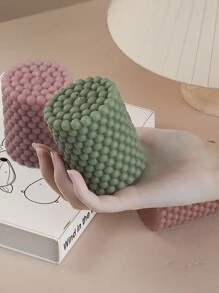 1 件 3D 圆柱蜡烛模具 DIY 硅胶蜡烛模具树脂模具 3D 艺术蜡香味蜡烛制作模具硅胶手工皂模具 - 彩色 - 查看 8