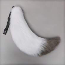 Cola Grande De Zorro Peluda De 9cm Hecha A Mano / Cola De Lobo Utilizada Como Accesorio / Utilería De Cosplay - Negro - Ver 17