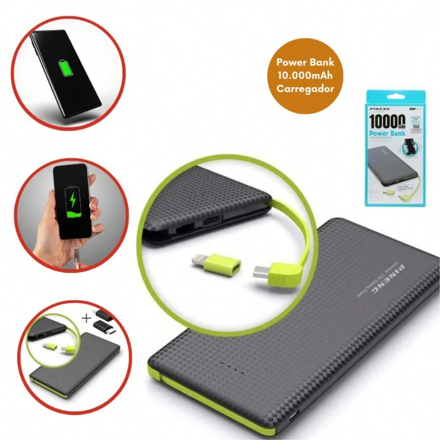Cell Phone Portable Power Banks - màu đen - Xem 1