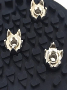 一雙成人通用防滑鞋套登山雪地防滑抗滑爪 - 黑色 - 查看 6