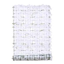 1Pc 0.5x1M Artificial Flower Trellis Screen Garden Fence Roll Privacy Screen Balcony Cover - White - View 4