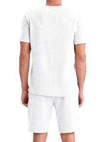 Shendy Vendy Conjunto Deportivo Hombre de 2 Piezas Casual, Ligero, Ropa Deportiva Hombre Playera de Manga Corta y Short de Gimnacio, Baloncesto, Deporte, Set de Entrenamineto