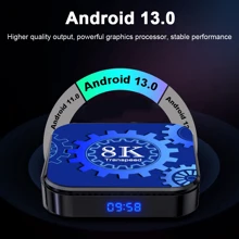 Transpeed Android 13 電視盒 Wifi6 雙頻wifi 支援8k聲畫 Bt4.0+ Rk3528 4k 3d語音媒體播放器機頂盒 - 美標插頭 - 查看 3
