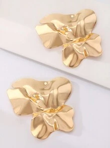 1 đôi Phong cách mới Quá quắt Cánh hoa Hình dạng Bông tai stud Đối với phụ nữ - Vàng - Xem 6