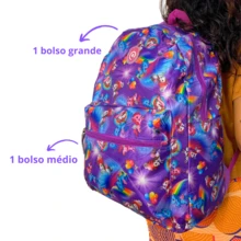 Mochila Únicornio Roxo - Roxo - Visão 3