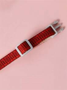 1 szt Wzór W Pepitkę Kokarda Obroża dla zwierząt Z Klamra trakcyjna Dla Dekoracje ( Szyja Obwód cm )