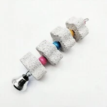 含鈣咀嚼點心玩具,配置磨石,適用於像鳳凰、牡丹、虎皮鸚鵡等鸚鵡科鳥類。隨機顏色 - 白色 - 查看 9