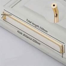 1/2 Pieces Of Zinc Alloy Modern Minimalist Imitation Gold Handle Drawer, Bedside Table, Storage Cabinet, Wardrobe, Cabinet Door Handle