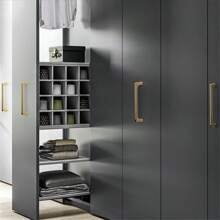 1/2 Pieces Of Zinc Alloy Modern Minimalist Imitation Gold Handle Drawer, Bedside Table, Storage Cabinet, Wardrobe, Cabinet Door Handle