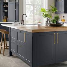 1/2 Pieces Of Zinc Alloy Modern Minimalist Imitation Gold Handle Drawer, Bedside Table, Storage Cabinet, Wardrobe, Cabinet Door Handle