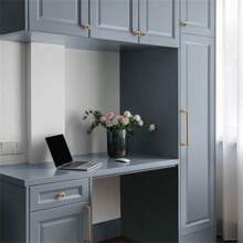 1/2 Pieces Of Zinc Alloy Modern Minimalist Imitation Gold Handle Drawer, Bedside Table, Storage Cabinet, Wardrobe, Cabinet Door Handle