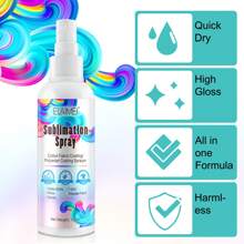 100ml ELAIMEI de Rociador de Preimpregnación de Sublimación de Secado Rápido Resistente al Desgaste para Ropa de Color Claro y Proyectos DIY