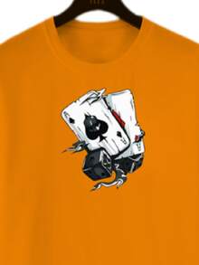 Men T-Shirts - 橘色 - 查看 2