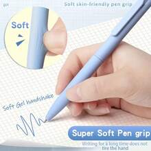 6pcs/Set Colorful Gel Pens And 6pcs Refills - Blue and White - View 6