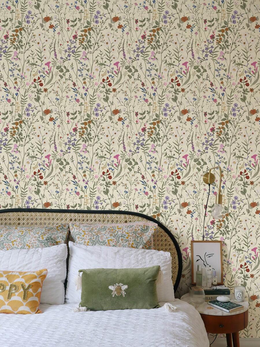 1 PC 3 M /10 M Floral Printed PVC Furniture Renovation Wallpaper