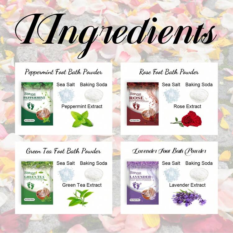 泡腳鹽軟化角質,清潔養護雙腳,滋潤使雙腳皮膚光滑細膩,男女適用 - 紫色 - 查看 4