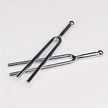 1支標準a 440 Hz音叉,適用於小提琴、中提琴、大提琴a音調調音器,不銹鋼音樂器配件禮物 - 銀色 - 查看 8