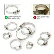 101-Piece Stainless Steel Hose Clamp Kit, No Driver Kit - Silver - View 5