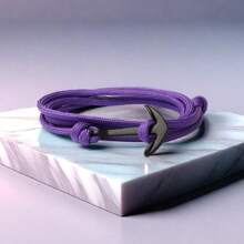 1 Miếng Đúng mốt Thủ công Nhiều lớp Dây nylon Mỏ neo & Da Vòng tay , Không giới tính Đồ trang sức - mỏ neo - Xem 13