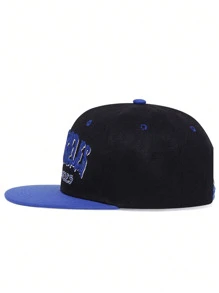 1 pièce Chapeau de baseball brodé de lettres de Los Angeles à la mode pour homme, casquette snapback réglable pour le soleil en extérieur, voyage, vacances à la plage au printemps et en automne dans la rue - Bleu azur - Voir 4