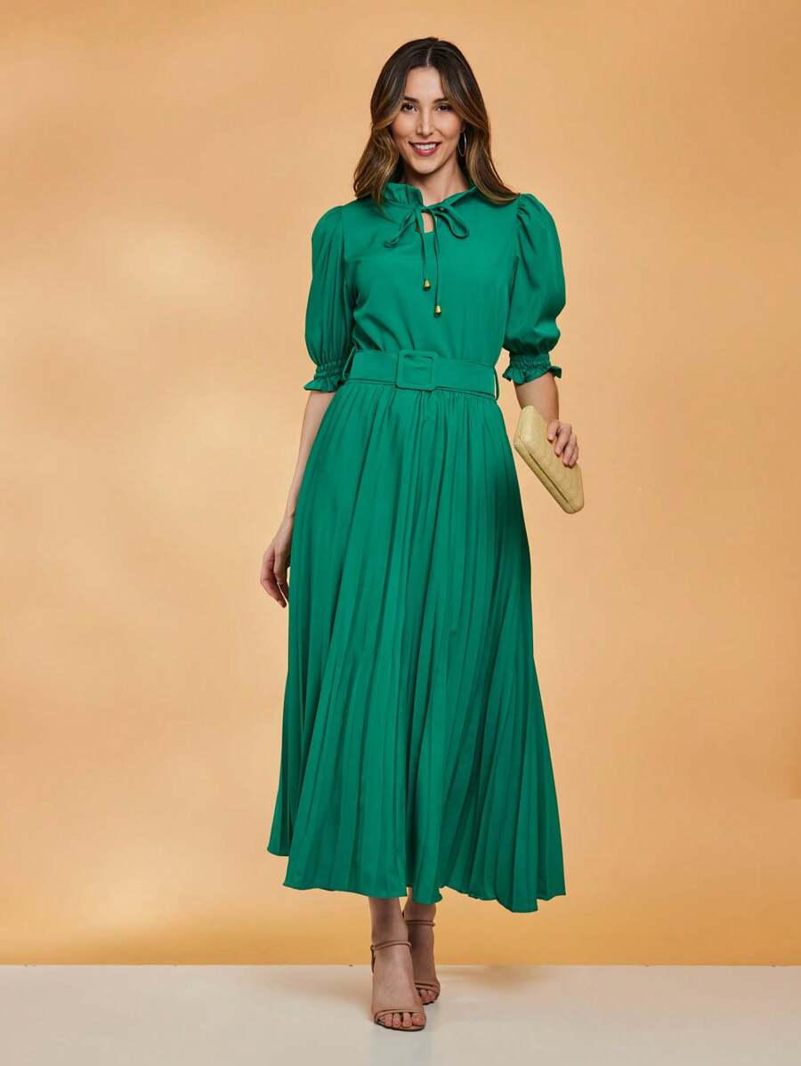 Women Dresses - màu xanh lá - Xem 1