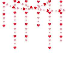 1件紅色愛心花吊繩情人節派對婚房裝飾懸掛用品情人節裝飾 - 3m - 查看 7