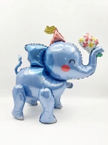 MECRLA 1 pieza Globo hinchable 3D ensamblado de animal - Unicornio, Elefante, Salchicha, Jirafa, Tigre, León o Tortuga - Decoración para fiesta de cumpleaños y al aire libre, Navidad