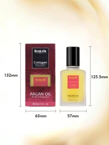 Ecolchi 1入組60ML，富含角蛋白膠原蛋白和摩洛哥堅果油，無硫酸鹽，無對羥基苯甲酸酯，讓您的頭髮柔滑光滑/柔軟/有光澤/水潤/強韌，適用於干燥和受損頭髮，適用於日常護髮程序 - 香檳色 - 查看 9