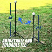 Patiassy 7 Ft X 7 Ft Baseball Softball Hitting Pitching Practice Net With Batting Tee And Batter Portable Baseball Net With 2 Weighted Baseballs, 2 Baseballs, Carry Bag And Strike Zone