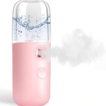 1pc Nano Facial Mister Handy Nano Mist Sprayer 30ml Visual Water Tank Portable Face Steamer Mini USB Nano Mister For Lash Extensions, Skin Care, Makeup (White, Blue, Pink)