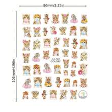 2 Hojas De Pegatinas Lindas De Arte De Uñas De Tigre Animal 3d - Multicolor - Ver 5
