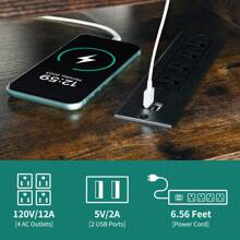 67 Inch L Shaped Desk With LED Lights And Power Outlets, Computer Desk With Drawer & 3 Cubbies Storage Shelves, Corner Gaming Desk, Office Desk With Monitor Stand - Brown - View 4